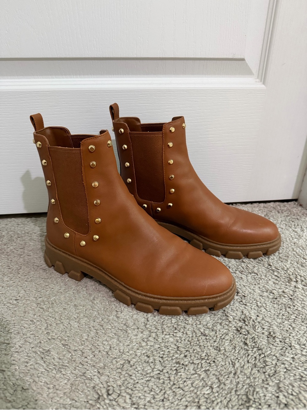 Michael Kors Gold Studded Boots